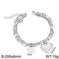 Cleo Organic Stainless Steel Bracelet — Polished Steel — FOG-BR-0072-ST