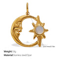 Mira Organic Stainless Steel Charm — 18K Gold PVD — FOG-CH-0080-GD