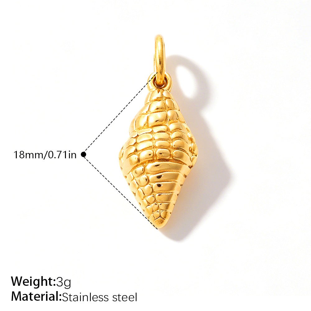 Vela Modern Stainless Steel Necklace — 18K Gold PVD — FOG-NK-0145-GD