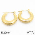 Liora Modern Stainless Steel Earrings — 18K Gold PVD — FOG-ER-0151-GD