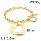 Arden Sculptural Stainless Steel Bracelet — 18K Gold PVD — FOG-BR-0034-GD