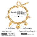 Solis Organic Stainless Steel Bracelet — 18K Gold PVD — FOG-BR-0619-GD