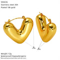Nola Statement Stainless Steel Jewelry — 18K Gold PVD — FOG-OT-0338-GD