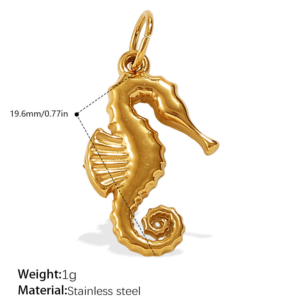 Nova Polished Stainless Steel Necklace — 18K Gold PVD — FOG-NK-0210-GD