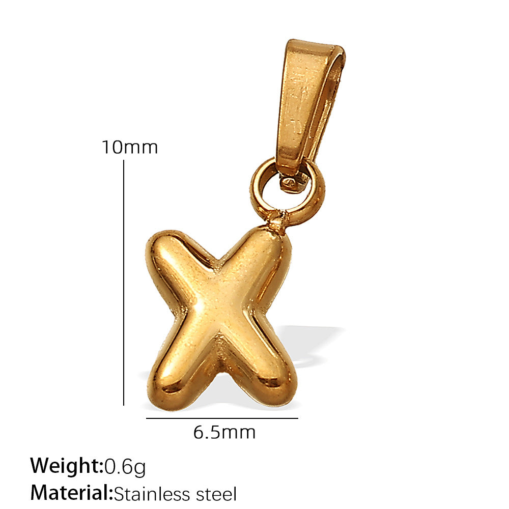 Iris Minimalist Stainless Steel Charm — 18K Gold PVD — FOG-CH-0240-GD