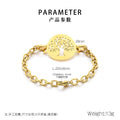 Mira Modern Stainless Steel Bracelet — 18K Gold PVD — FOG-BR-0109-GD