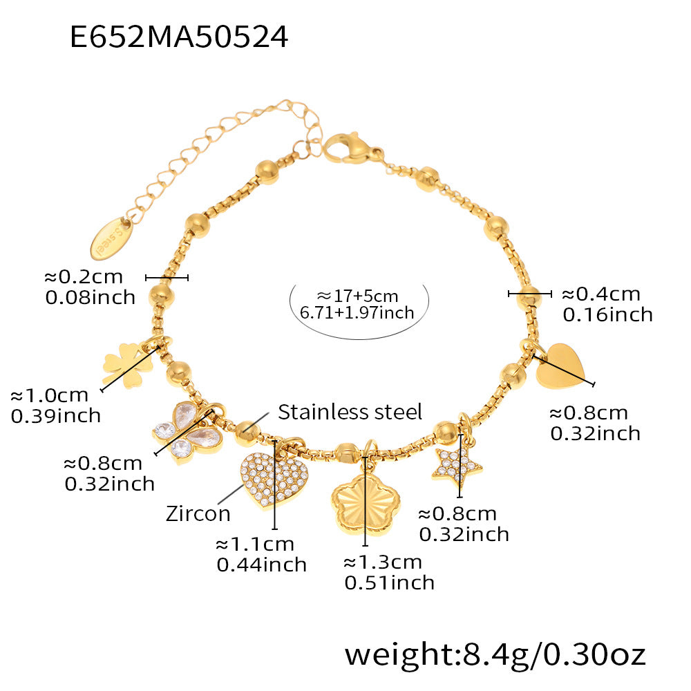 Cleo Statement Stainless Steel Bracelet — 18K Gold PVD — FOG-BR-0541-GD