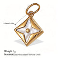 Mira Sculptural Stainless Steel Charm — 18K Gold PVD — FOG-CH-0063-GD