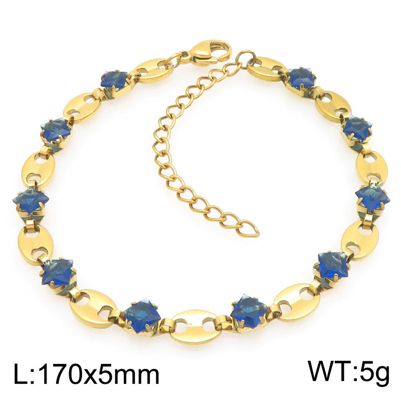 Liora Bold Stainless Steel Bracelet — 18K Gold PVD — FOG-BR-0084-GD