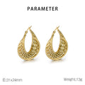 Nova Contemporary Stainless Steel Earrings — 18K Gold PVD — FOG-ER-0158-GD