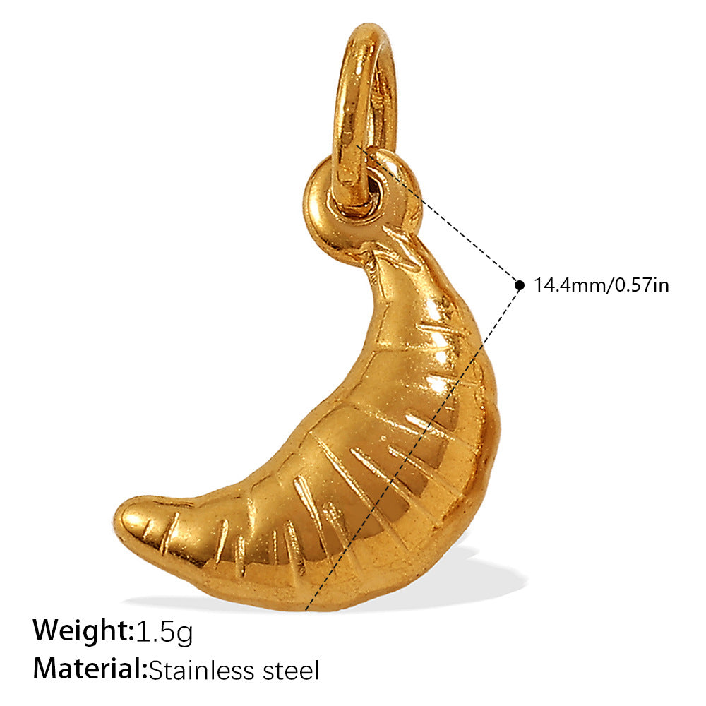 Nola Modern Stainless Steel Charm — 18K Gold PVD — FOG-CH-0041-GD