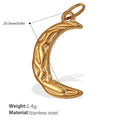 Mira Modern Stainless Steel Charm — 18K Gold PVD — FOG-CH-0071-GD