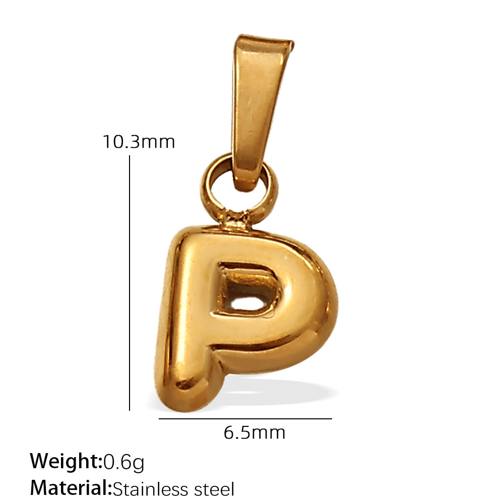 Iris Sculptural Stainless Steel Charm — 18K Gold PVD — FOG-CH-0232-GD