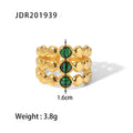 Aurelia Contemporary Stainless Steel Ring — 18K Gold PVD — FOG-RG-0022-GD