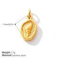 Aurelia Modern Stainless Steel Necklace — 18K Gold PVD — FOG-NK-0148-GD