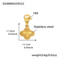 Mira Sculptural Stainless Steel Pendant — 18K Gold PVD — FOG-PD-0579-GD