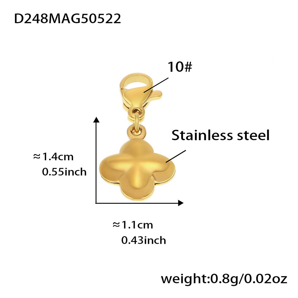 Mira Sculptural Stainless Steel Pendant — 18K Gold PVD — FOG-PD-0579-GD