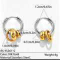 Nova Organic Stainless Steel Jewelry — 18K Gold PVD — FOG-OT-0316-GD
