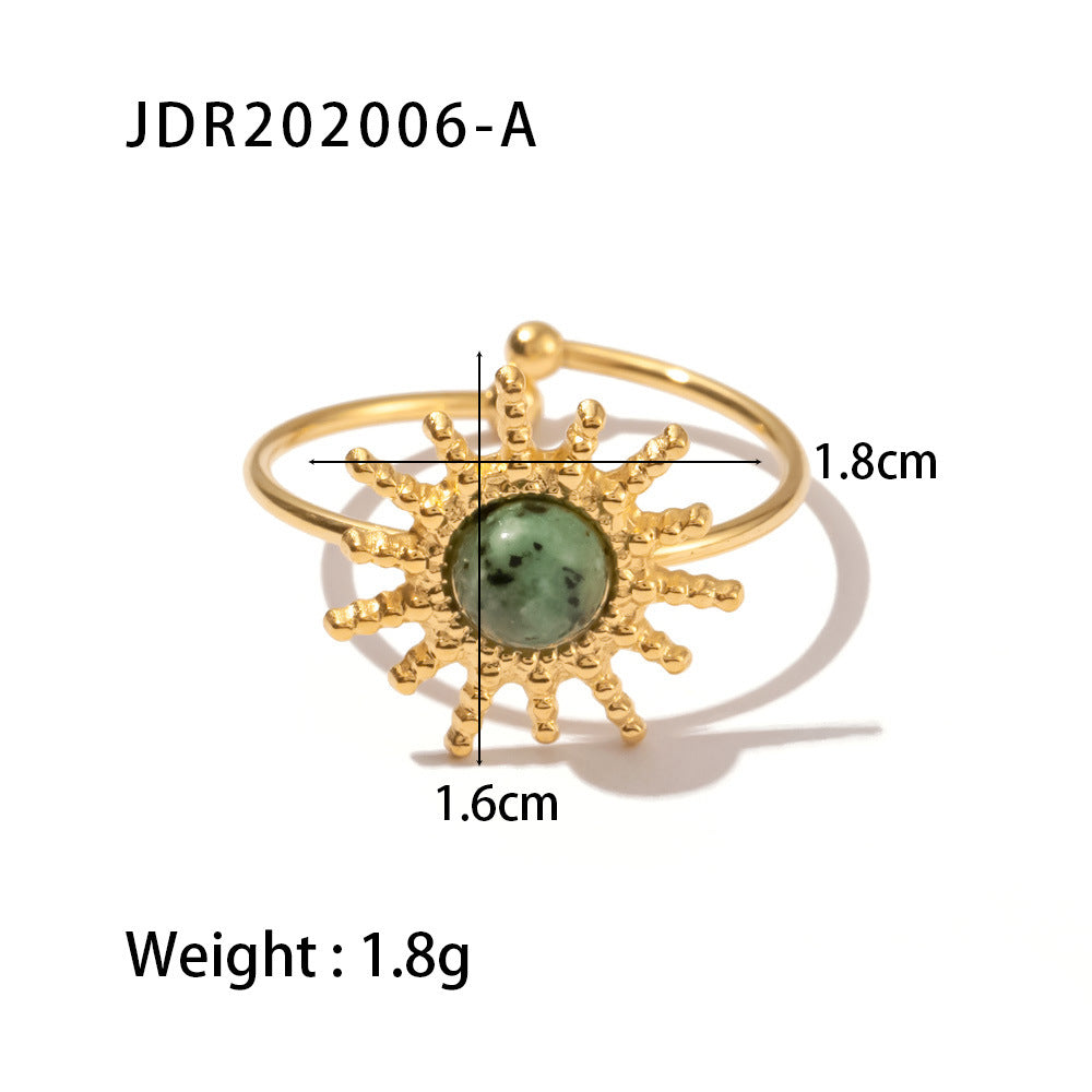 Vela Modern Stainless Steel Ring — 18K Gold PVD — FOG-RG-0026-GD