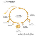 Nova Minimalist Stainless Steel Anklet — 18K Gold PVD — FOG-AN-0555-GD