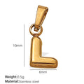Maris Sculptural Stainless Steel Charm — 18K Gold PVD — FOG-CH-0228-GD