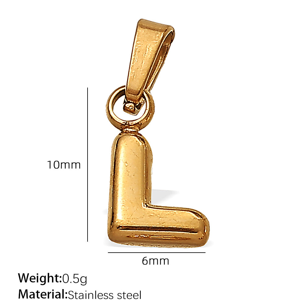 Maris Sculptural Stainless Steel Charm — 18K Gold PVD — FOG-CH-0228-GD