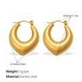 Aurelia Organic Stainless Steel Earrings — 18K Gold PVD — FOG-ER-0331-GD