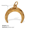 Mira Statement Stainless Steel Charm — 18K Gold PVD — FOG-CH-0072-GD