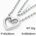 Aster Minimalist Stainless Steel Necklace — Polished Steel — FOG-NK-0121-ST