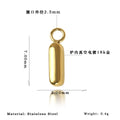 Mira Polished Stainless Steel Necklace — 18K Gold PVD — FOG-NK-0273-GD