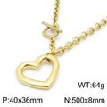 Celia Polished Stainless Steel Necklace — 18K Gold PVD — FOG-NK-0035-GD