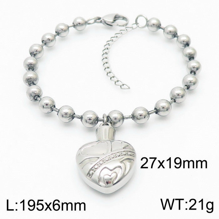 Aurelia Bold Stainless Steel Bracelet — Polished Steel — FOG-BR-0040-ST
