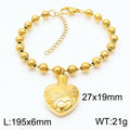 Aurelia Minimalist Stainless Steel Bracelet — 18K Gold PVD — FOG-BR-0040-GD
