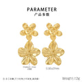 Celia Modern Stainless Steel Earrings — 18K Gold PVD — FOG-ER-0156-GD