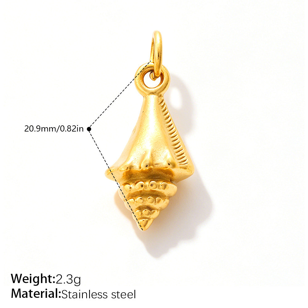 Vela Minimalist Stainless Steel Necklace — 18K Gold PVD — FOG-NK-0154-GD