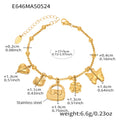Cleo Organic Stainless Steel Bracelet — 18K Gold PVD — FOG-BR-0535-GD