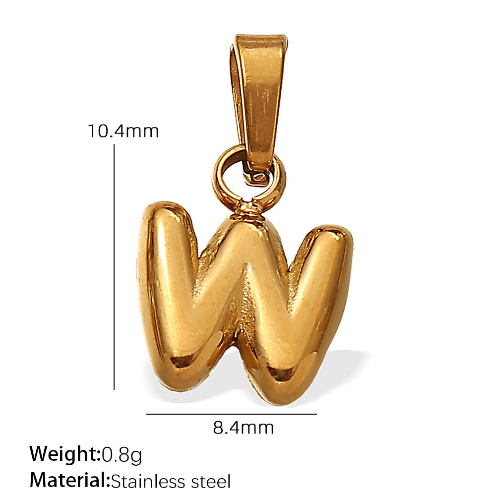 Mira Minimalist Stainless Steel Charm — 18K Gold PVD — FOG-CH-0239-GD