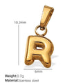 Celia Sculptural Stainless Steel Charm — 18K Gold PVD — FOG-CH-0234-GD