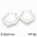 Aurelia Statement Stainless Steel Earrings — Polished Steel — FOG-ER-0131-ST