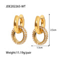 Vela Polished Stainless Steel Jewelry — 18K Gold PVD — FOG-OT-0373-GD