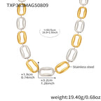Elara Sculptural Stainless Steel Necklace — 18K Gold PVD — FOG-NK-0524-GD
