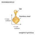 Mira Modern Stainless Steel Pendant — 18K Gold PVD — FOG-PD-0576-GD