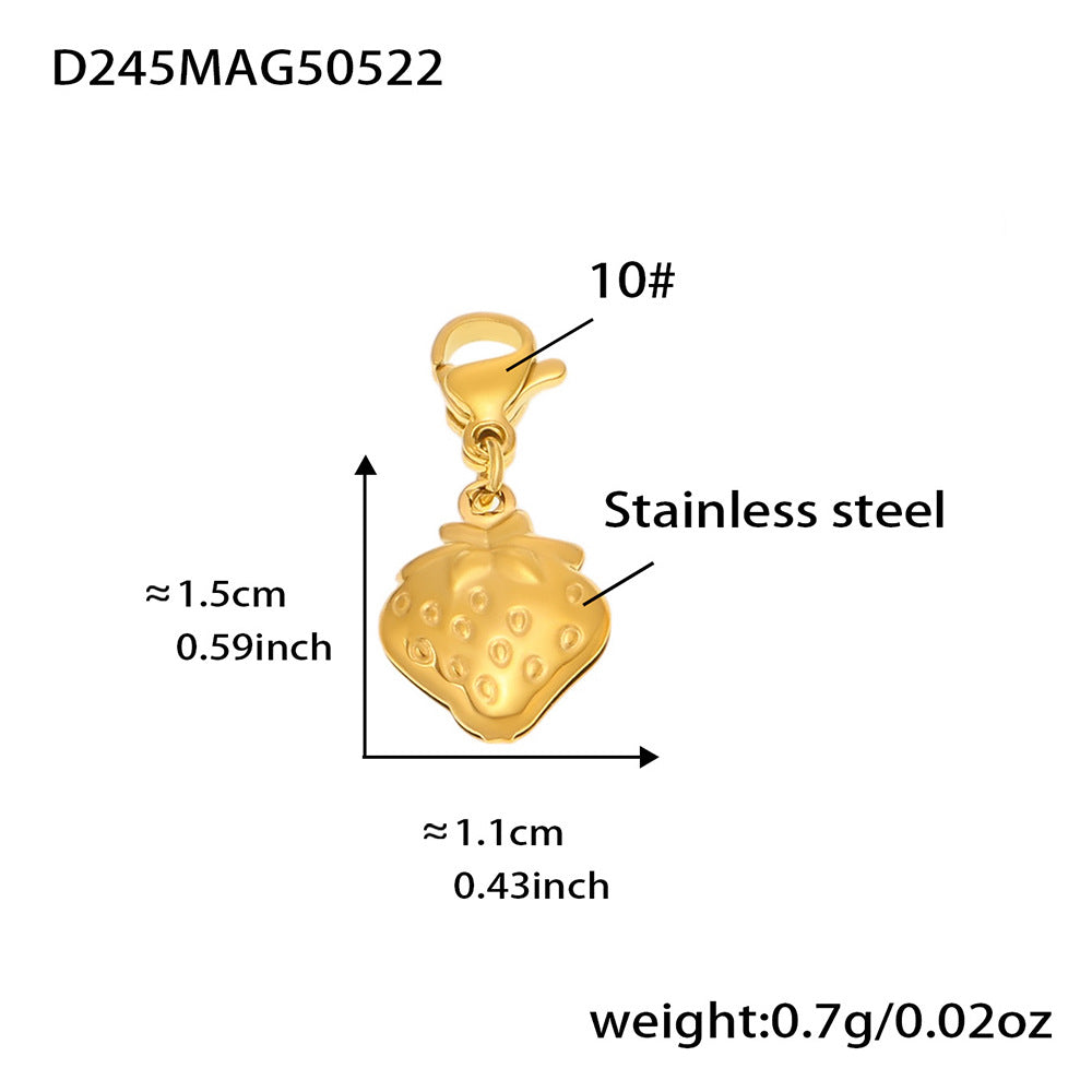 Mira Modern Stainless Steel Pendant — 18K Gold PVD — FOG-PD-0576-GD