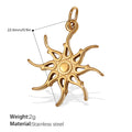 Mira Organic Stainless Steel Charm — 18K Gold PVD — FOG-CH-0076-GD
