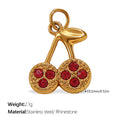Nola Sculptural Stainless Steel Charm — 18K Gold PVD — FOG-CH-0044-GD