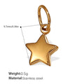 Mira Statement Stainless Steel Charm — 18K Gold PVD — FOG-CH-0068-GD