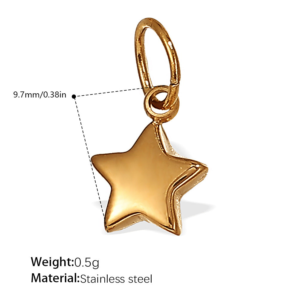 Mira Statement Stainless Steel Charm — 18K Gold PVD — FOG-CH-0068-GD