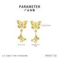 Vela Sculptural Stainless Steel Earrings — 18K Gold PVD — FOG-ER-0147-GD