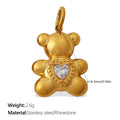 Mira Statement Stainless Steel Necklace — 18K Gold PVD — FOG-NK-0119-GD