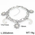 Selene Modern Stainless Steel Bracelet — Polished Steel — FOG-BR-0102-ST